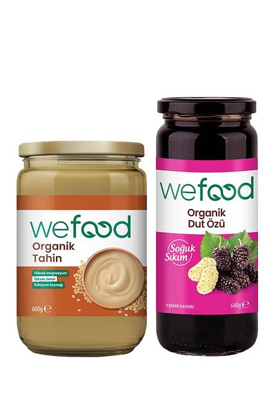 Wefood Organic Tahini 600 Gr + Organic Mulberry Extract 640 Gr