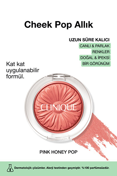 Clinique Cheek Pop Allık - Renk: Pink Honey Pop  3.5g | Uzun Süre Kalıcı, Doğal ve İpeksi Formül