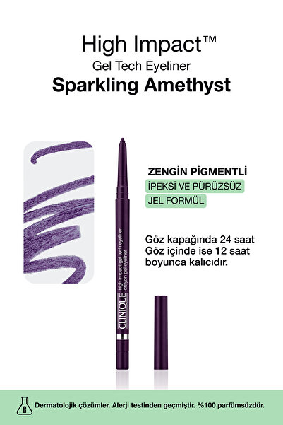 Clinique High Impact™ Gel Tech Eyeliner 0.35g - Sparkling Amethyst | İpeksi v...