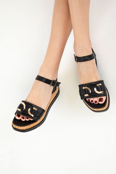SOHO Women's Black Sandals 20326