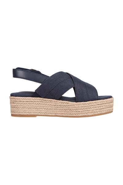 Tommy Hilfiger SANDALE CU PLATFORMĂ ESPADRILLE DENIM