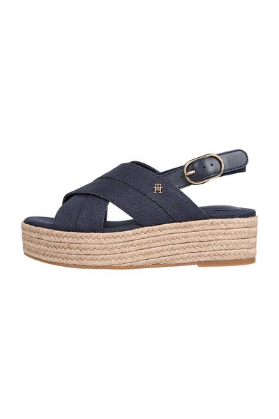 Tommy Hilfiger SANDALE CU PLATFORMĂ ESPADRILLE DENIM