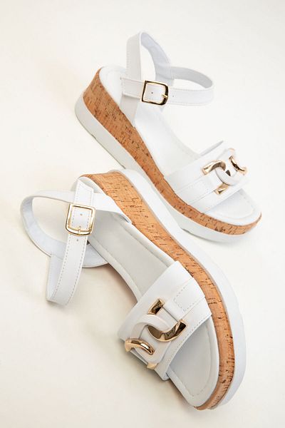 SOHO White Women's Sandals 20326