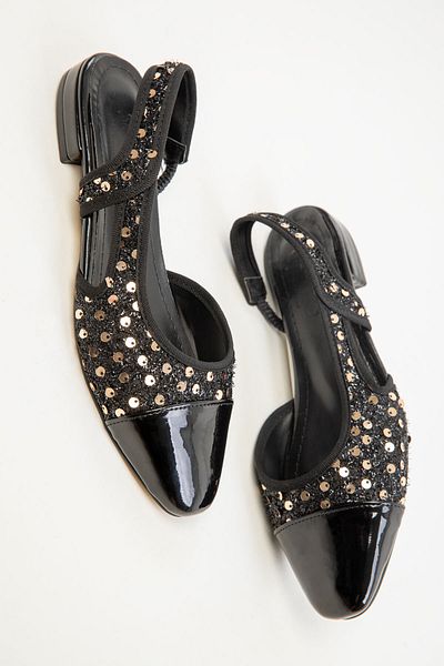 SOHO Women's Black Ballerinas 20344