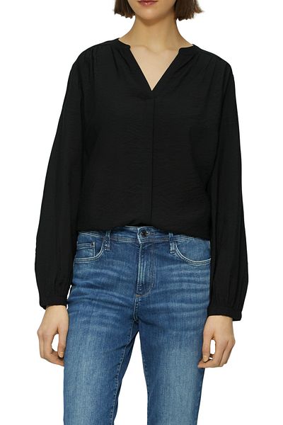 s.Oliver Gathered gathering, στρογγυλό στρίφωμα, viscose blend, casual