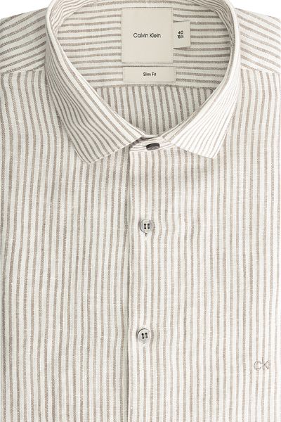 Calvin Klein ΛΕΠΤΟ ΠΟΥΚΑΜΙΣΟ ΛΙΝΑΡΙ ΣΤΡΙΠ