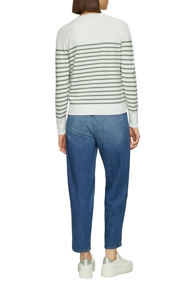 s.Oliver Pulover tricotat, casual, decolteu, dungi