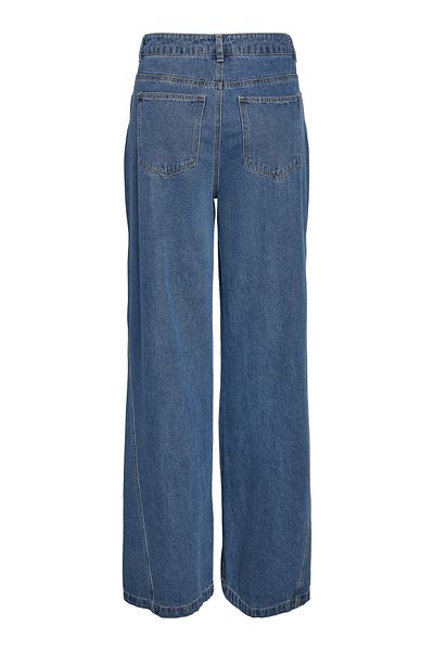 Noisy May Blugi din denim verde mediu pentru femei/fete