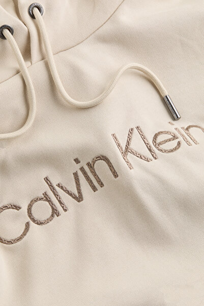 Calvin Klein Textured Embroidery Logo Hoodie