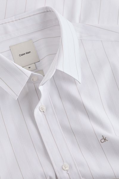 Calvin Klein POPLIN MULTI PRUŽOVÁ L/S KOŠILE