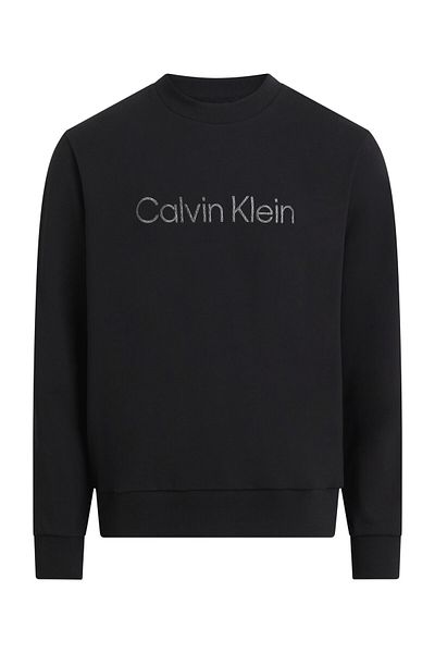 Calvin Klein TEXTUROVANÉ VÝŠIVKY LOGO CREW