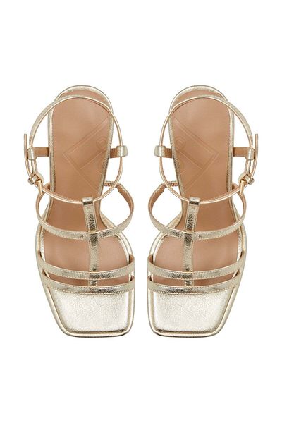 Call it Spring Aurellia gold women's high heeled shoes