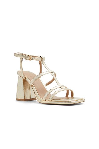 Call it Spring Aurellia gold women's high heeled shoes