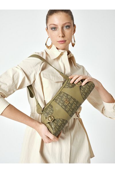 Pierre Cardin von Can Oker Khaki Monogram Damen Umhängetasche 05PCC22K2010