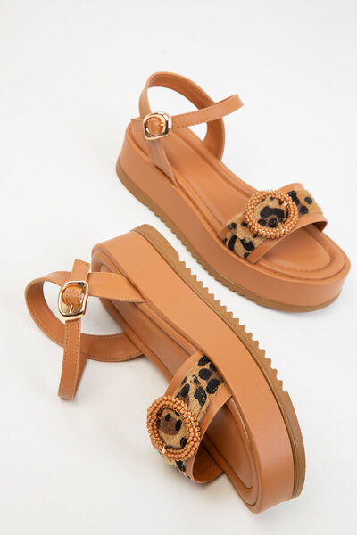 SOHO Taba-Leopard γυναικεία σανδάλια 20292