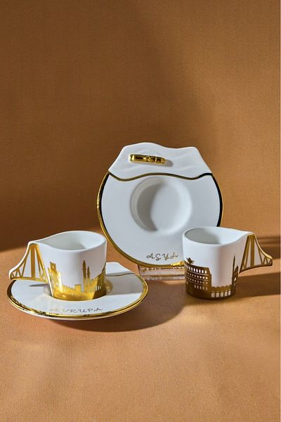 Karaca X İst Collection Bosphorus Coffee Cup Set for 2 People