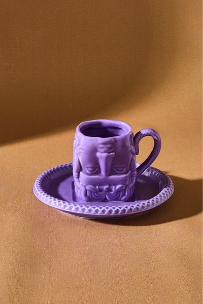 Karaca Medusa Single Coffee Cup - X Ist Collection, Purple