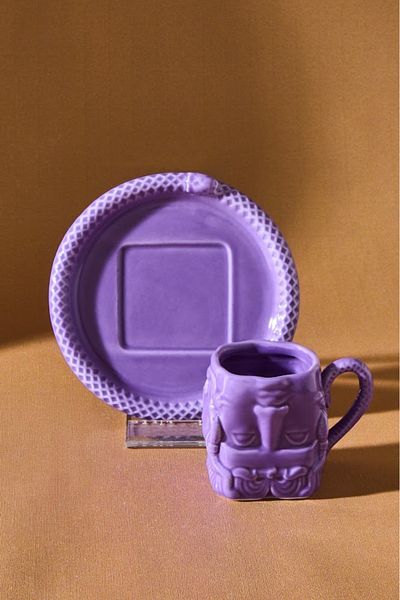 Karaca Medusa Single Coffee Cup - X Ist Collection, Purple