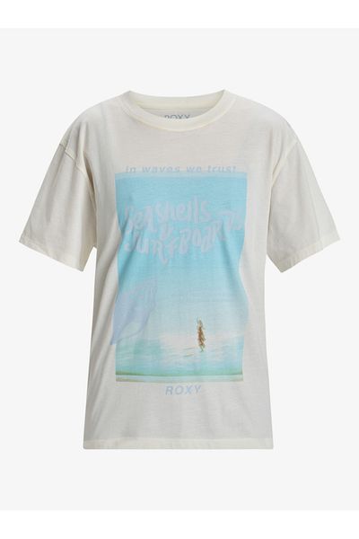 Roxy Kurzarm-T-Shirt – Damen, 100 % Bio-Algodon-Stoff