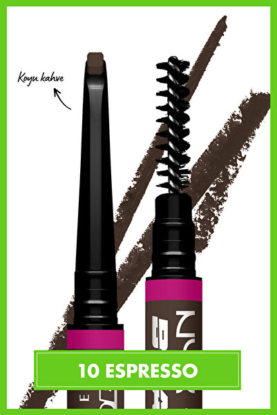 NYX Professional Makeup Blade & Shade, Dual Edged Brow Pencil, Up to 16HR wear, Espresso