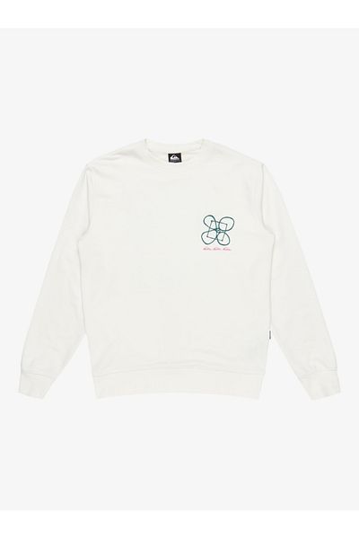 Quiksilver EQYFT05055-WBK0 - Touch Hayek Sweatshirt SNOW WHITE