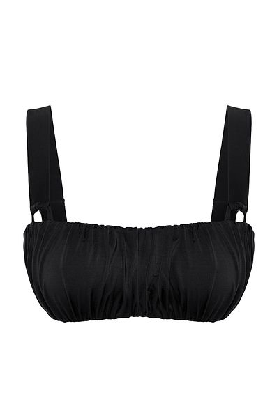 Trendyol Collection Tbess25Bu00045 Model Czarny Drapowany Biustonosz Bikini Top