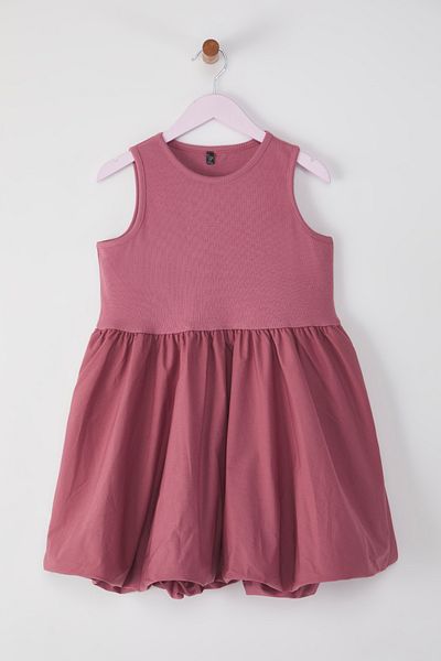 TRENDYOLKIDS Πλεκτό φόρεμα Dusty Rose Midi ίσιο πλεκτό TKDSS25EL00067