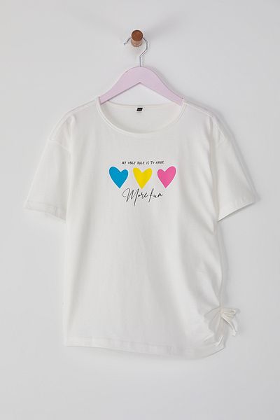 TRENDYOLKIDS تي شيرت محبوك بطبعة إكرو - TKDSS25TS00062