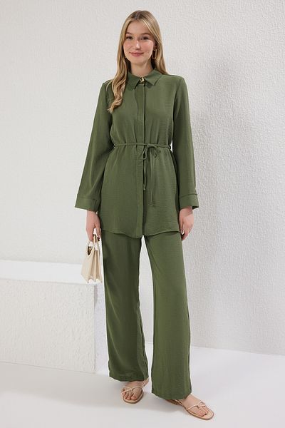 Trendyol Modest Aerobin Selim Weaving Pants with Akbanklar Lower-Upper Suit Tctss25Us00034