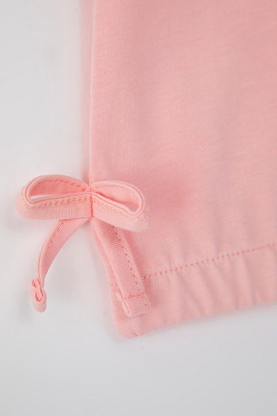 TRENDYOLKIDS Πλεκτό μπλουζάκι με στάμπα σε πούδρα - TKDSS25TS00060