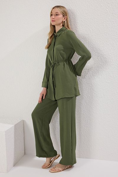 Trendyol Modest Aerobin Selim Weaving Pants with Akbanklar Lower-Upper Suit Tctss25Us00034