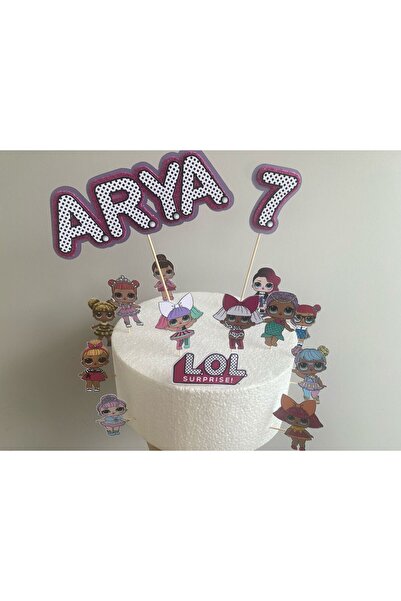 LOL Suprise LoL Bebek Temalı Cake Topper Doğum Günü Pasta Süsü