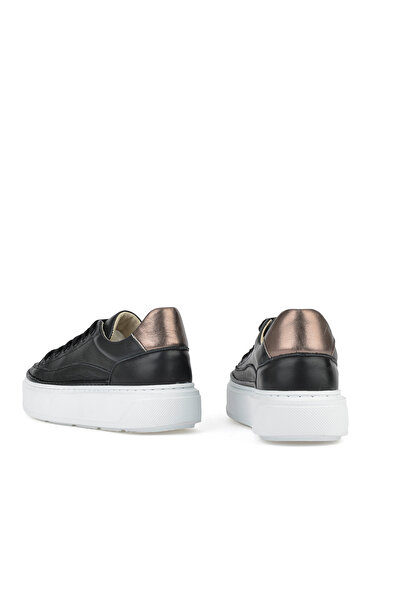 Ziya Women's Black Genuine Leather Sneaker 1511035 Z6200