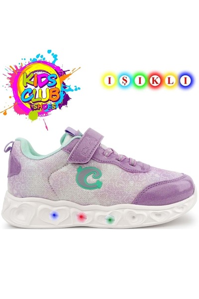 Cool YukiS Illuminated Orthopedic Sole Girls' Sports Shoes LILAC