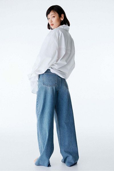 H&M MAMA Before & After Wide jeans