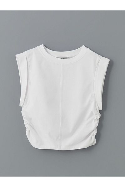 LC Waikiki Xside White Crew Neck Women's Crop