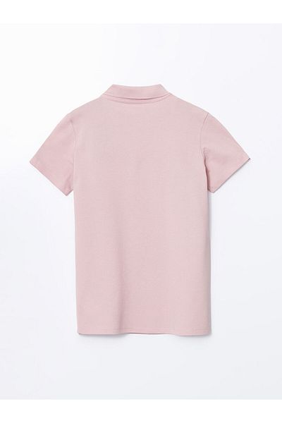 LC Waikiki Γυναικείο T-Shirt XSIDE Pink Polo Neck Pique