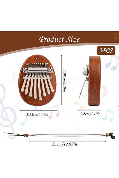 Yelajoy Portable Mini Kalimba Instrument, with 8 Keys Thumb Piano, Beautiful appearance, for Beginners