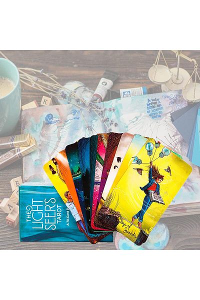 fulina 78 Tarot Cards, Paper Instruction Included, in Boho, for Spiritual Guidance Emotions Healing
