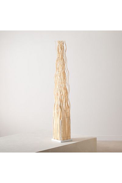 erorex Naturel Wicker Floor Lamp - 36.5x32x156 cm