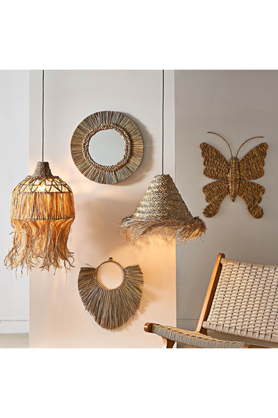 erorex Belmonte Seagrass Lampshade - 40x35 cm