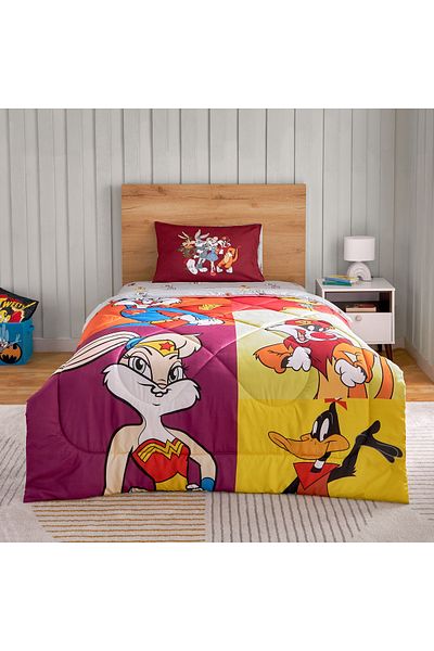 erorex Looney Tunes 2-Piece Twin Comforter Set - 160x220 cm