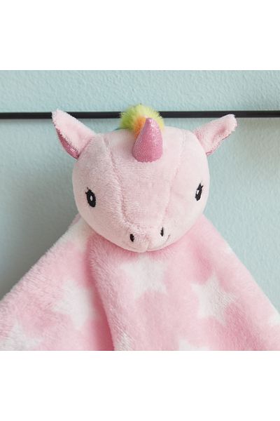 erorex Playland Unicorn Flannel Fleece Printed Hand Towel - 36x36 cm