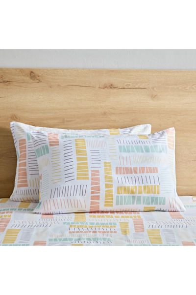 erorex Nora Savana 2-Piece Reversible Microfibre Pillow Cover Set - 50x75 cm