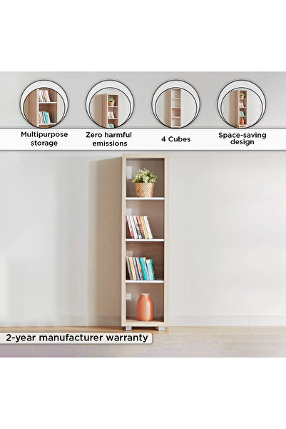 erorex Alford Patara 4-Cube Divider Bookcase