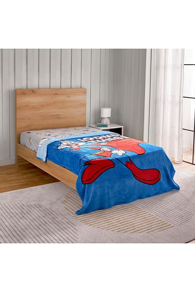 erorex Looney Tunes Flannel Twin Blanket - 150x200 cm