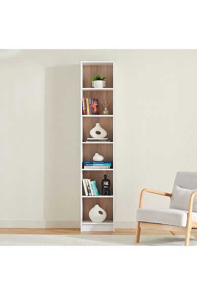 erorex Alford Avian 6-Tier Narrow Bookcase