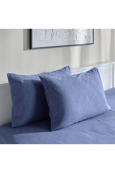 erorex Lavish Triblend Melange Aouli 2-Piece Printed Cotton Pillow Sham Set - 50x75 cm