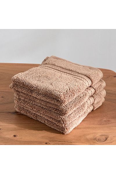 erorex Cloud Soft Serene Zero Twist 4-Piece Face Towel Set - 30x30 cm