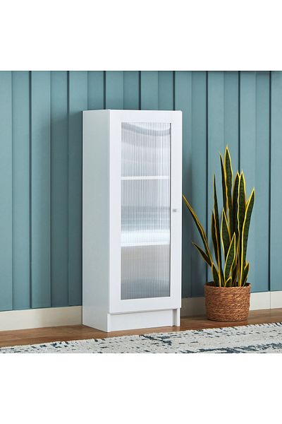 erorex Frankfurt 3-Tier Multipurpose Bookcase Storage Unit with Acrylic Door